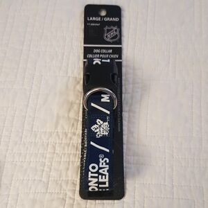 NHL Blue and White Dog Collar